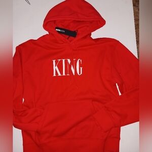 Fashion Nova Red Sweater King Design
